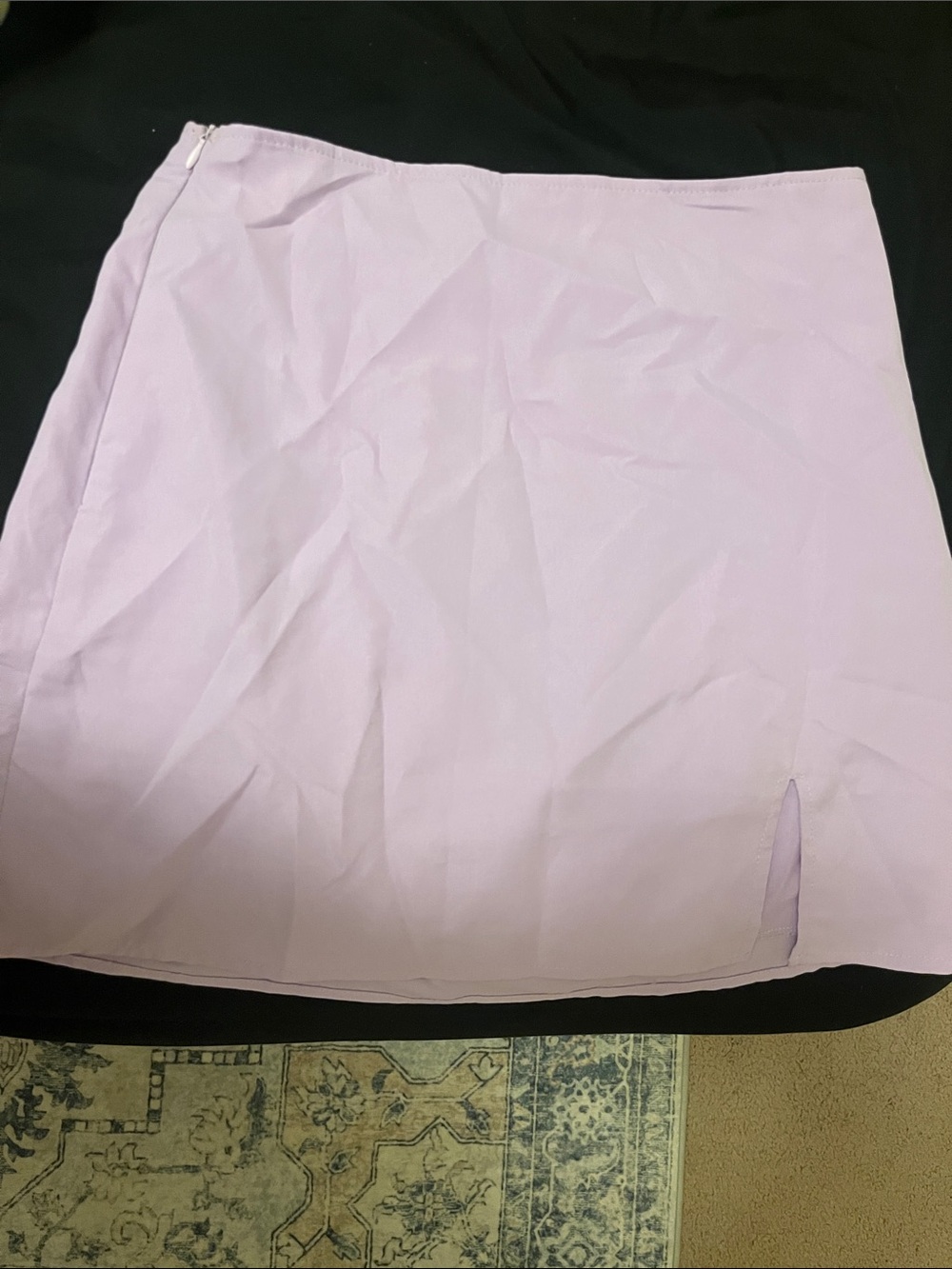 Lilac A-Line Mini Skirt